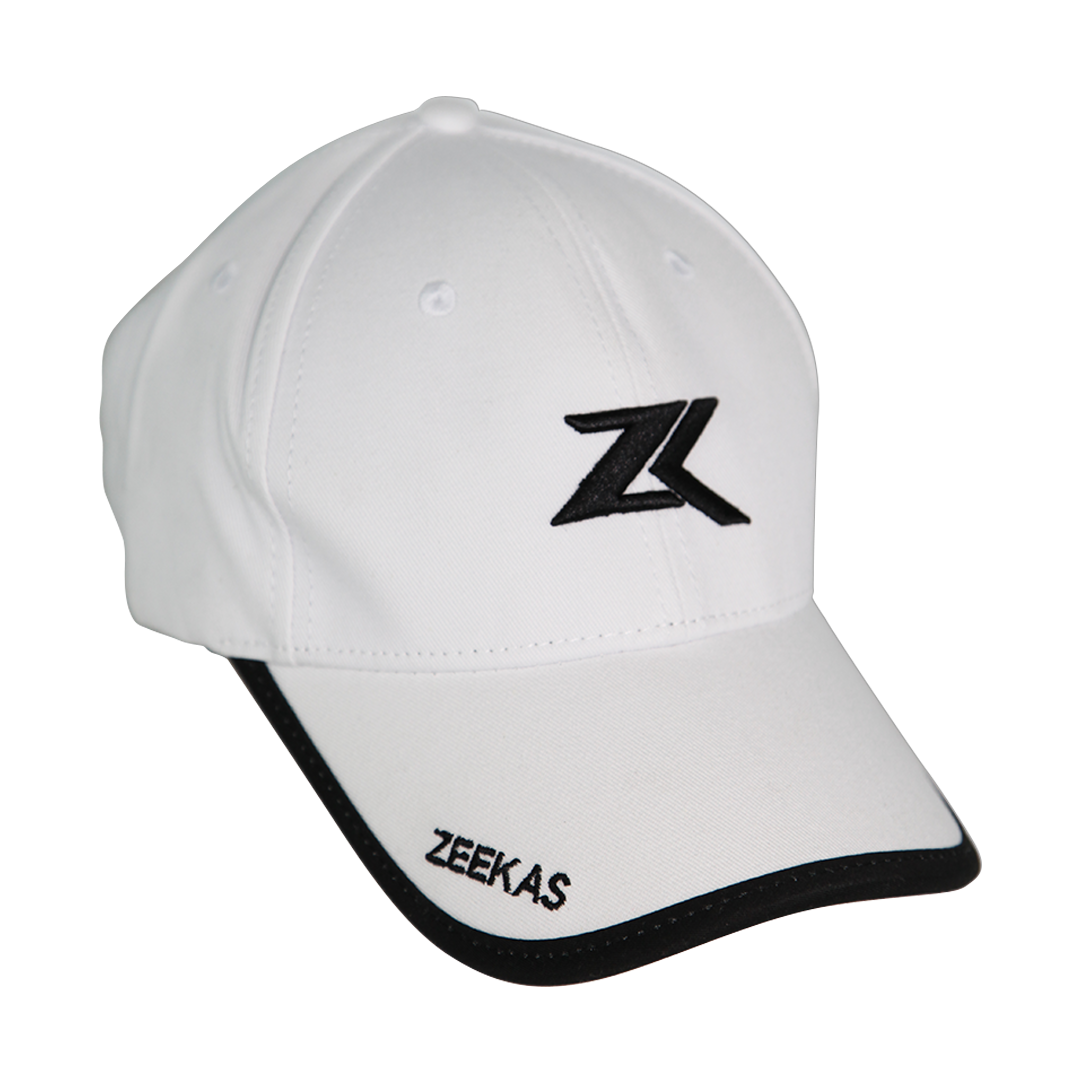 Zeekas ZK Brand Baseball White Plain Hat Cap With Embroidery For Men s and Women s